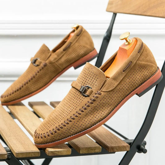 Marcel | Men’s Handstitched Suede Loafers