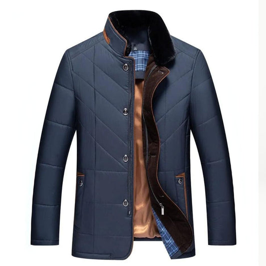Miguelito | Men’s Quilted Jacket with Stand Collar