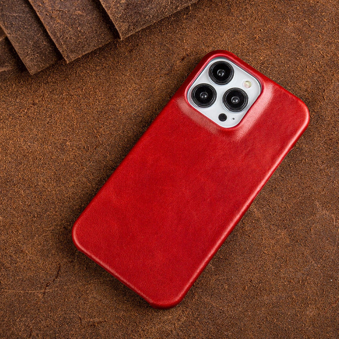 Koadclo | Oil Wax Genuine Leather Apple iPhone Case