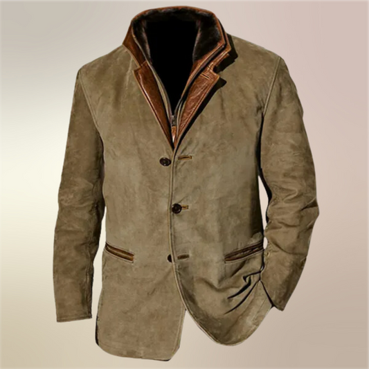 Ricardo | Men’s Suede Leather Blazer