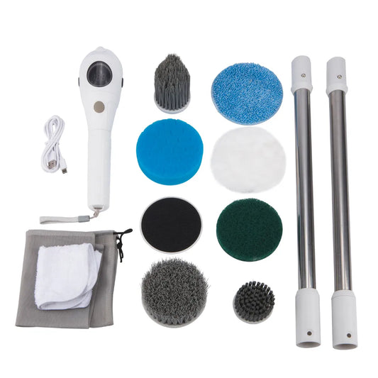 Koadclo | 8-in-1 Multifunctional Electric Cleaning Brush – Wireless & Rotating for Bathroom, Kitchen & Windows