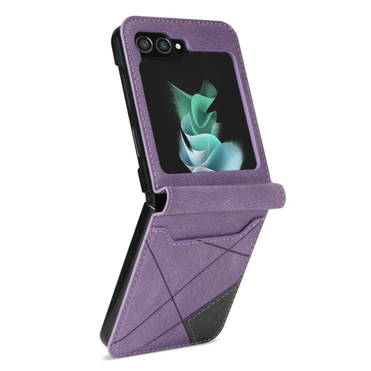 Amtn Club | Leather Wallet Case for Samsung Galaxy Z Flip Series – Premium Phone Cover with Card Slots