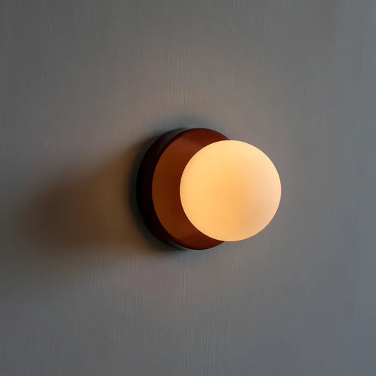 Koadclo | Nereo Mini Glass Nordic Wall Lamp – Minimalist Colored Scandinavian Sconce