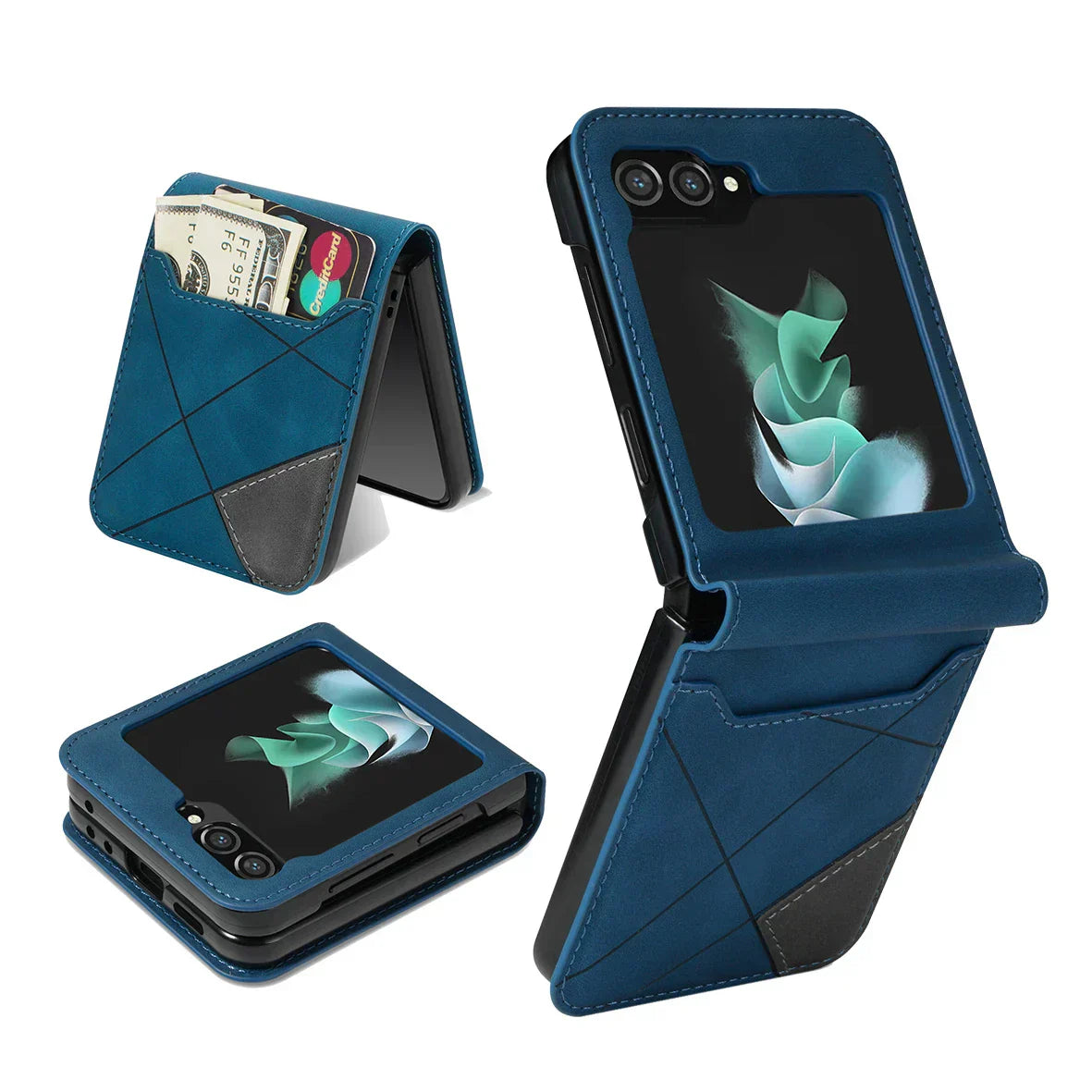 koadclo | Leather Wallet Case for Samsung Galaxy Z Flip Series – Premium Phone Cover with Card Slots