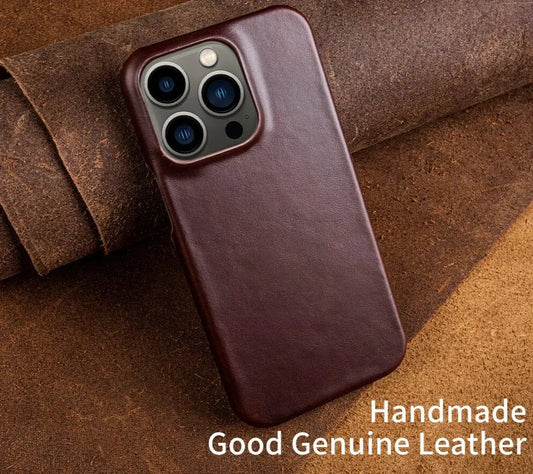 Koadclo | RoyalLeather – Luxurious Handmade Genuine Cowhide Leather Case for iPhone
