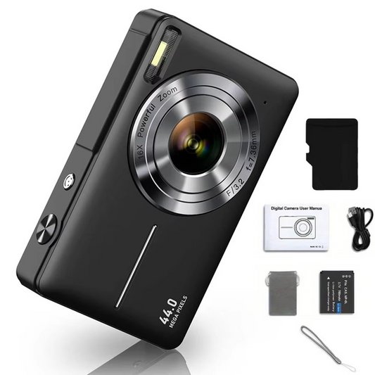 Koadclo | High-Resolution Kids' Digital Camera - 1080P HD, 44MP with 16X Zoom
