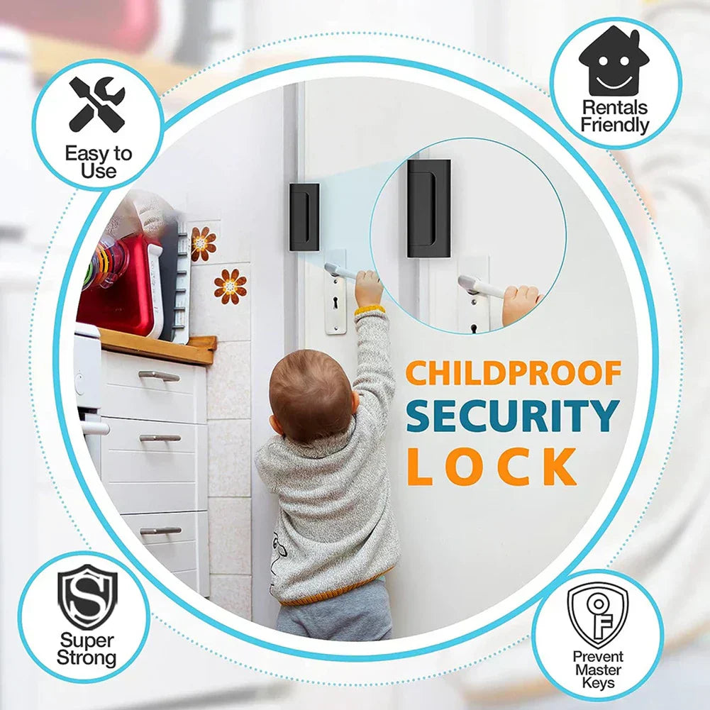 Amtn Club | Anti-Theft Childproof Door Safety Latch – Secure Lock for Kids Safety