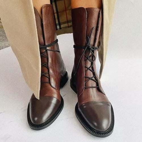 Sapphira | Women’s Lace-Up Leather Ankle Boots