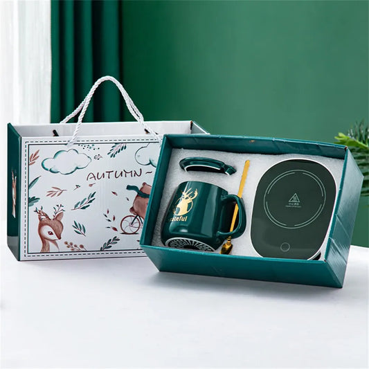 Koadclo | Smart Ceramic Mug Warmer - Electric Coaster for Coffee and Tea