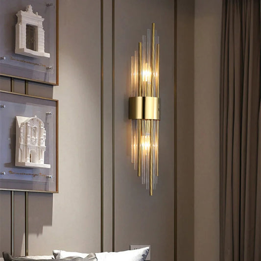 Koadclo | Elegant LED Wall Lamp in Gold – Modern Sconce for Living Room & Bedroom