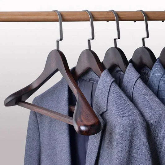 Koadclo | Luxury Wooden Clothes Hangers with Curved Design