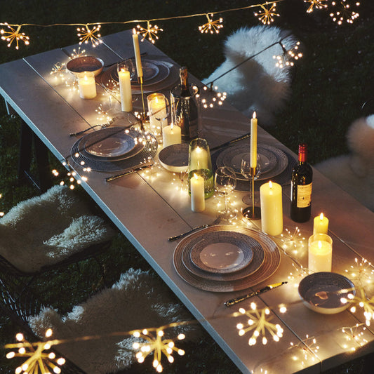 Koadclo | Starburra - Copper Starburst String Lights with Warm White LEDs for Indoor & Outdoor