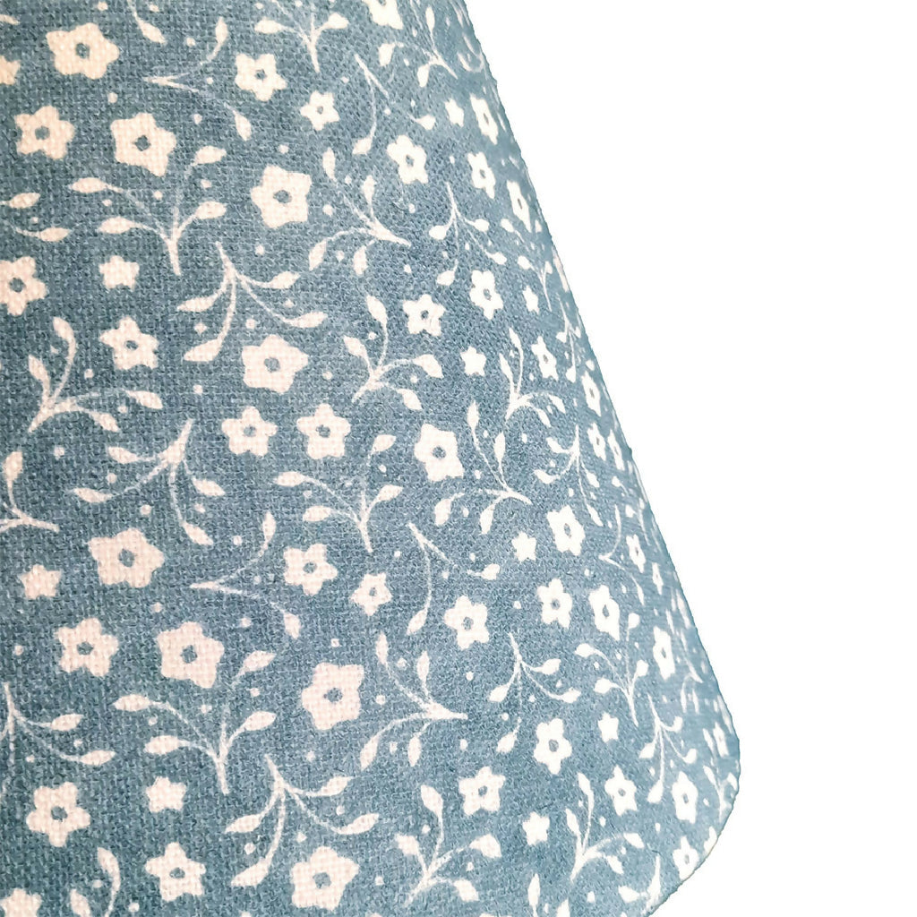 Emian| Milly Linen Conical Lampshade in Dolly Blue