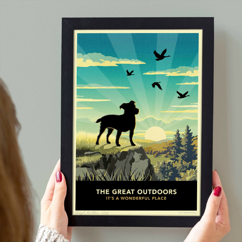 Emian | Jack Russell Or Patterdale Terrier 'The Great Outdoors’ Limited Edition Art Print