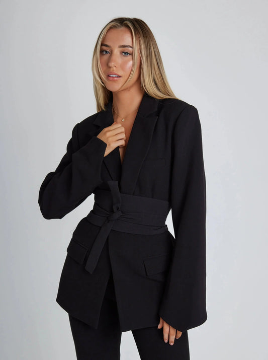 Valenora | Women’s Tailored Belted Blazer