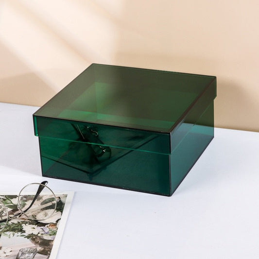Koadclo | Colorful Acrylic Storage Organizer Box with Lid