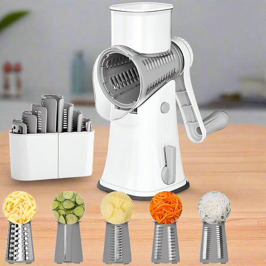 koadclo | Vegetable Slicer with Rotary Cheese Grater Blades