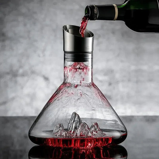Koadclo | 1500ml Wine Decanter with Aerator – Large Glass Carafe with Pourer for Red Wine