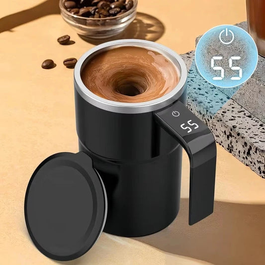 koadclo | Coffee Mug with Stirrer and Temperature Display