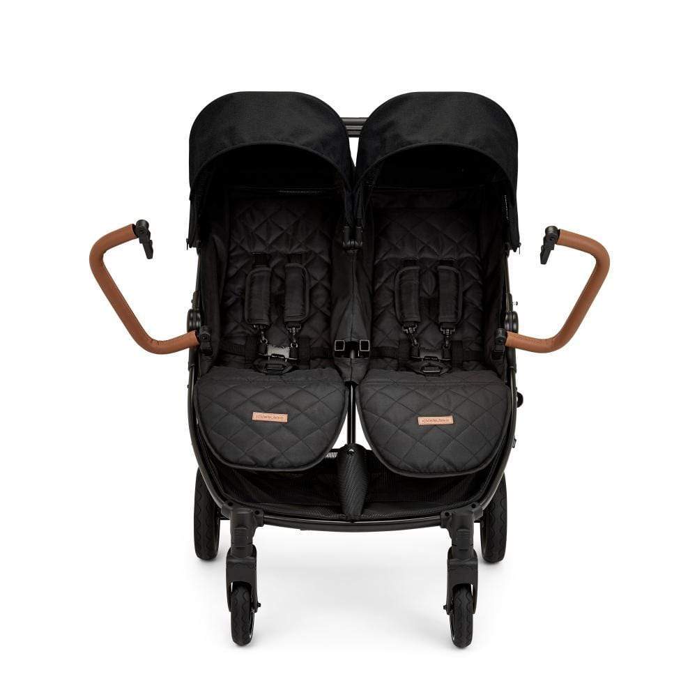 Ickle Bubba Venus Prime Double Stroller - Black Tan