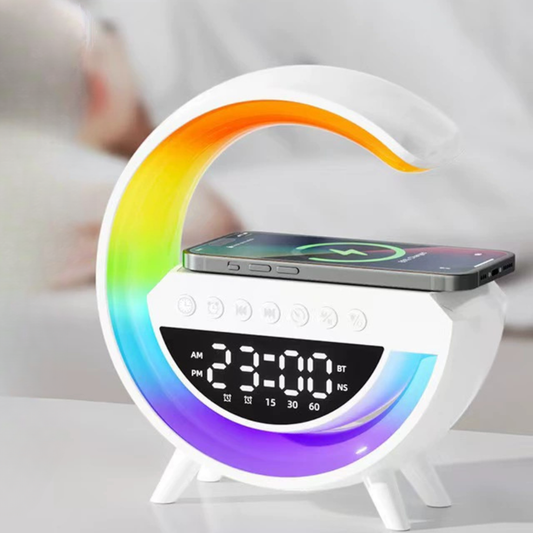 koadclo | Wireless Charging Lamp - LED Clock Speaker