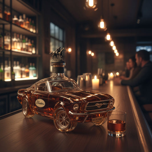 Koadclo | Mustang Car Shaped Whiskey Decanter – Unique Glass Liquor Decanter for Home Bar