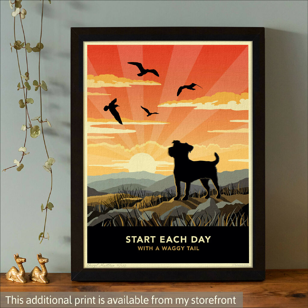 Emian | Jack Russell Or Patterdale Terrier 'The Great Outdoors’ Limited Edition Art Print