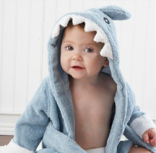 koadclo | Baby Bathrobe - Cotton Hooded Animal Towel