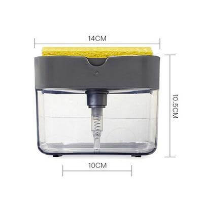 Koadclo | Wall Mounted Soap Dispenser – Stainless Steel for Kitchen & Bathroom