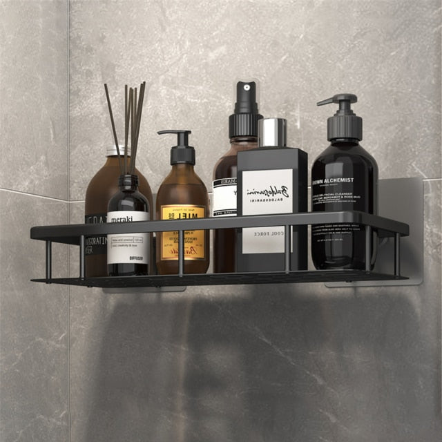 Koadclo | Metal Suction Cup Bathroom Shelves – No-Drill Rustproof Storage Rack for Shower