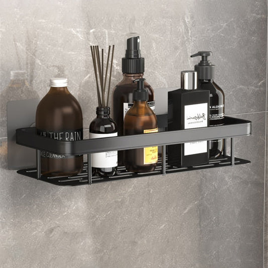 Amtn Club | Metal Suction Cup Bathroom Shelves – No-Drill Rustproof Storage Rack for Shower