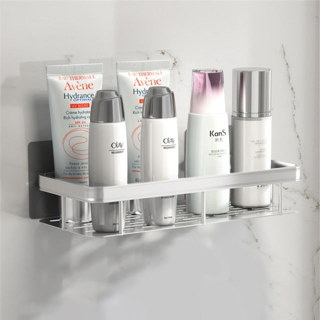 Koadclo | Metal Suction Cup Bathroom Shelves – No-Drill Rustproof Storage Rack for Shower