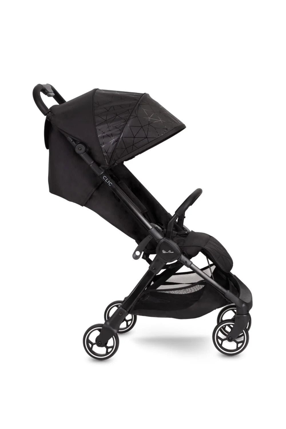 Silver Cross Clic Stroller with Raincover - Black