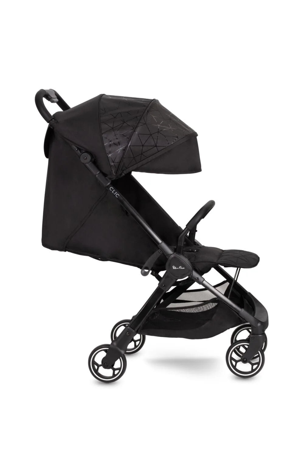 Silver Cross Clic Stroller with Raincover - Black