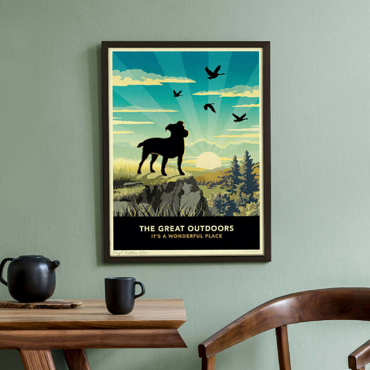 Emian | Jack Russell Or Patterdale Terrier 'The Great Outdoors’ Limited Edition Art Print