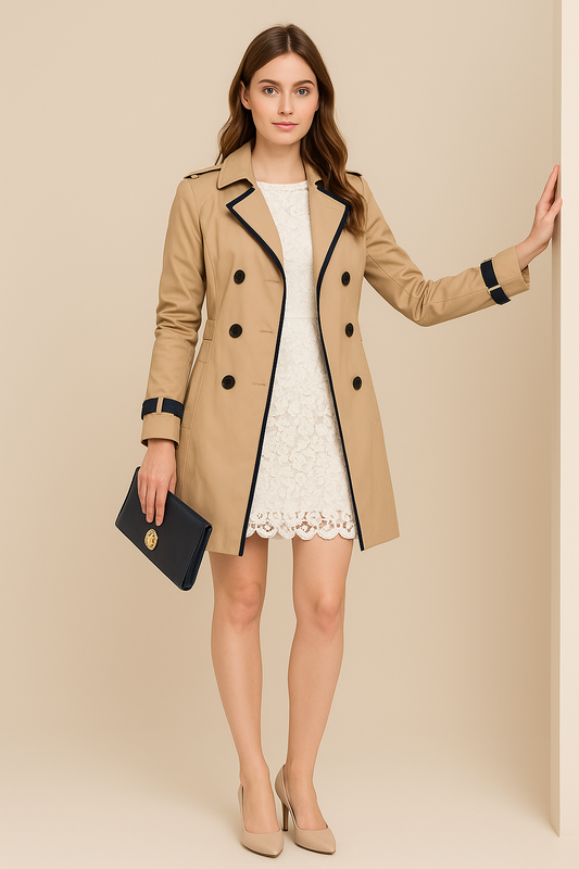 Javara | Women’s Double-Breasted Trench Coat