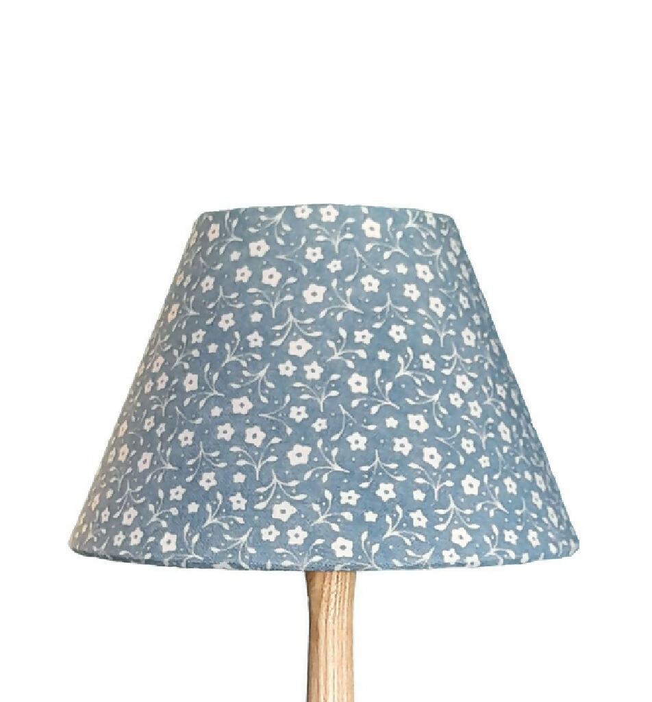 Emian| Milly Linen Conical Lampshade in Dolly Blue