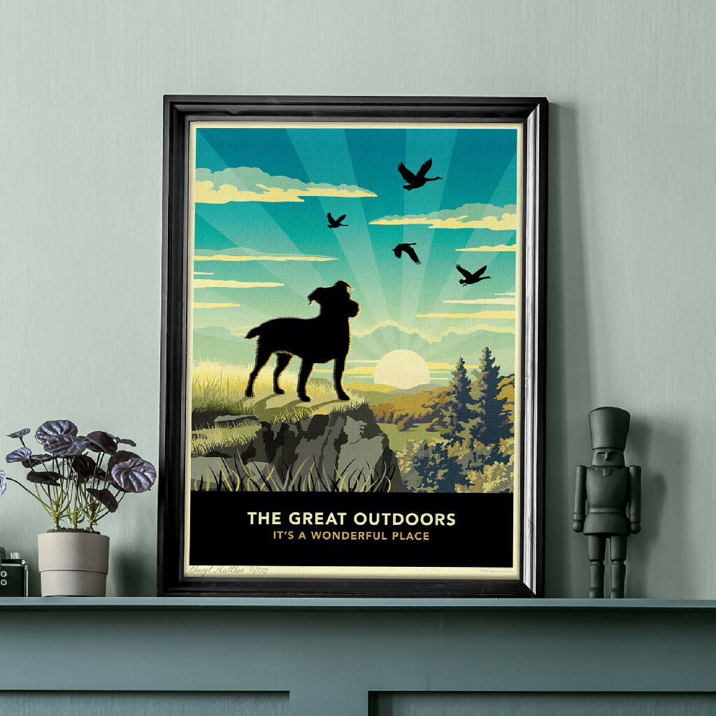 Emian | Jack Russell Or Patterdale Terrier 'The Great Outdoors’ Limited Edition Art Print